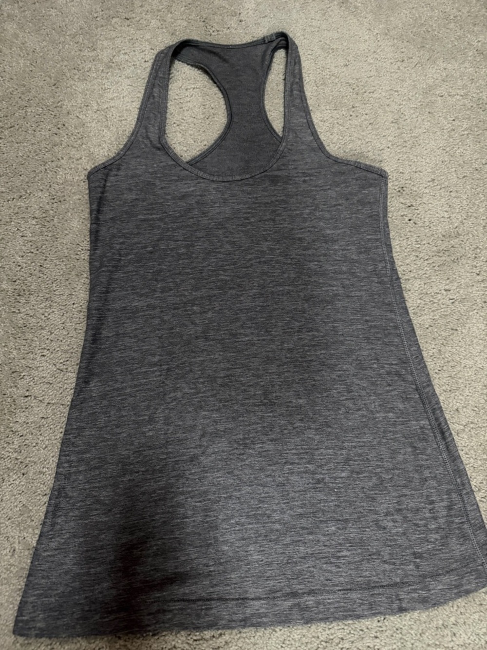 lululemon athletica Charcoal Gray Racerback Tank